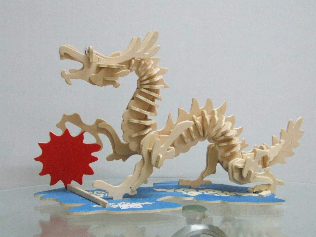 DIY toy-3D puzzle-Wooden Dragon 