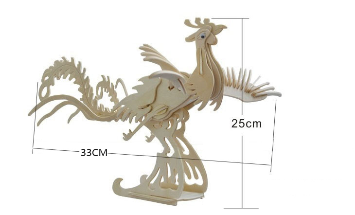 DIY toy-3D puzzle-Wooden Phoenix
