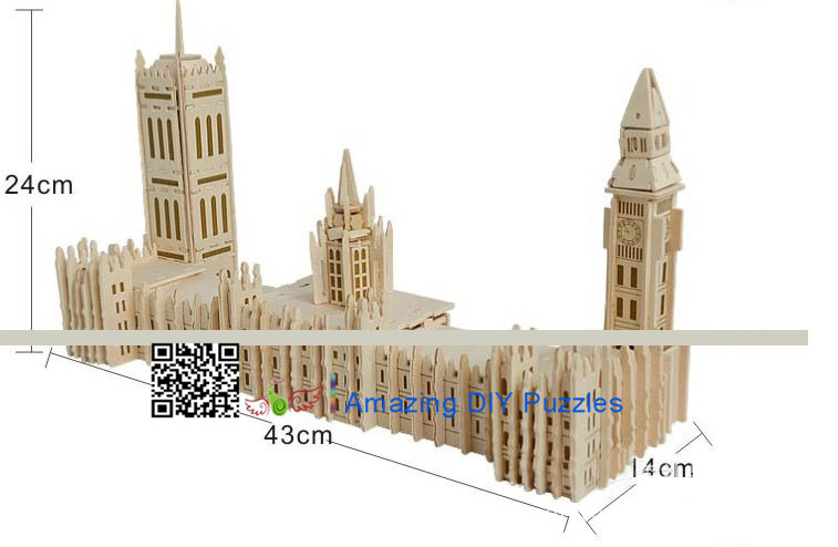 DIY toy-3D puzzle-Wooden Big Ben