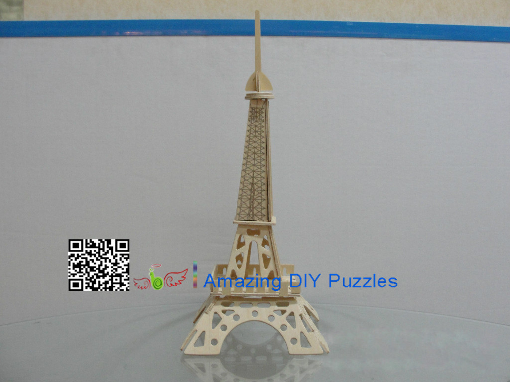 DIY toy-3D puzzle-Wooden Paris Eiffel Tower