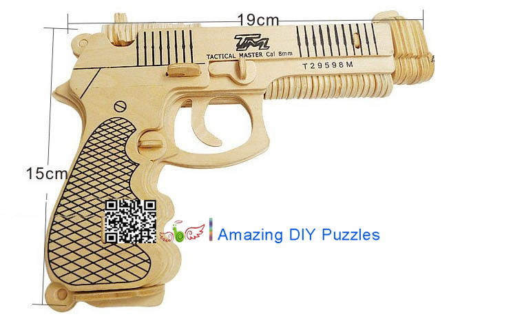 DIY toy-3D puzzle-Wooden Pistol