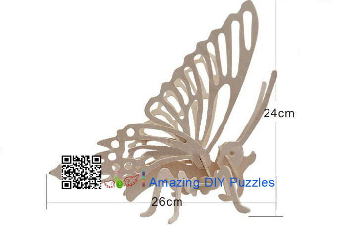 DIY toy-3D puzzle-Wooden Butterfly
