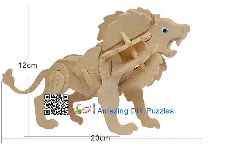 DIY toy-3D puzzle-Wooden Lion King
