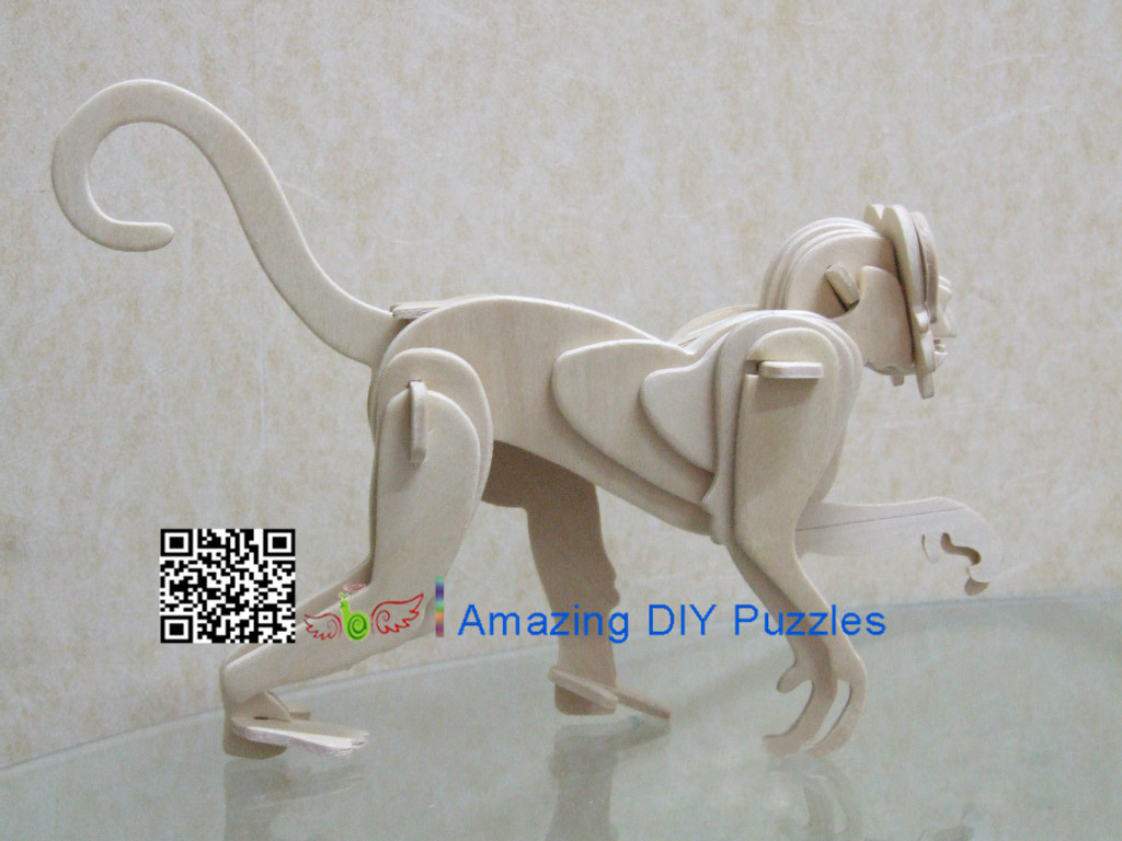 DIY toy-3D puzzle-Wooden Monkey