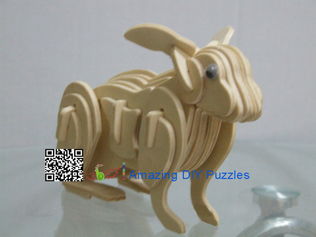 DIY toy-3D puzzle-Wooden Rabbit