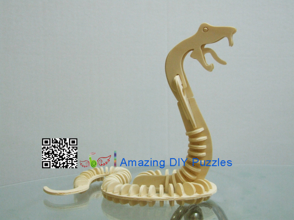 DIY toy-3D puzzle-Wooden Snake