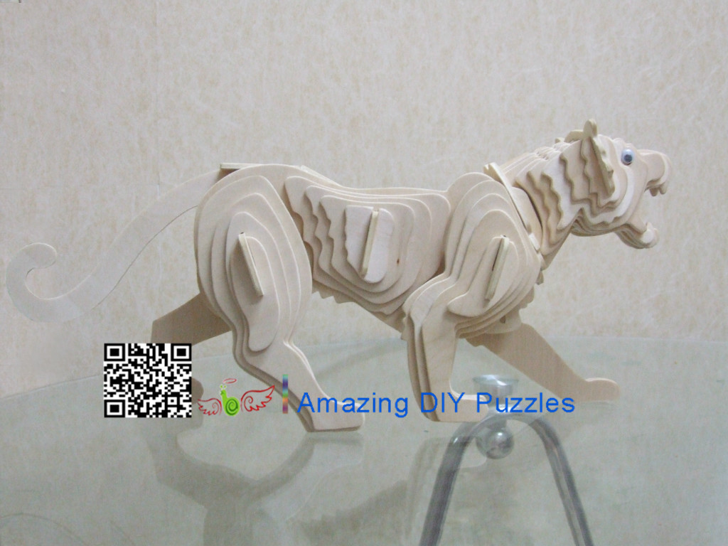 DIY toy-3D puzzle-Wooden Tiger