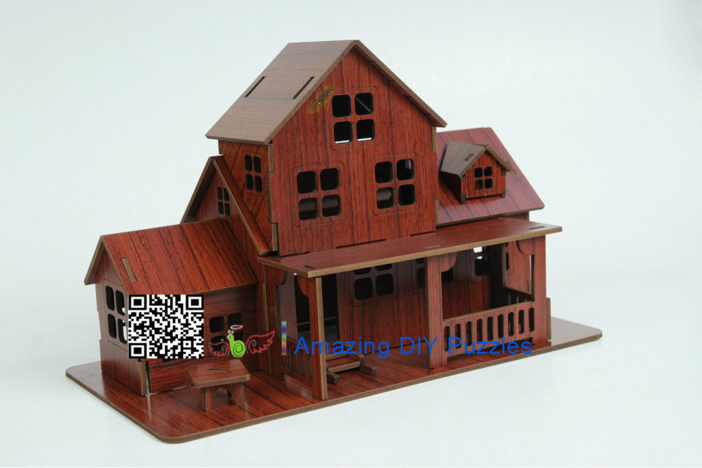 DIY toy-3D puzzle-Rosewood cabin