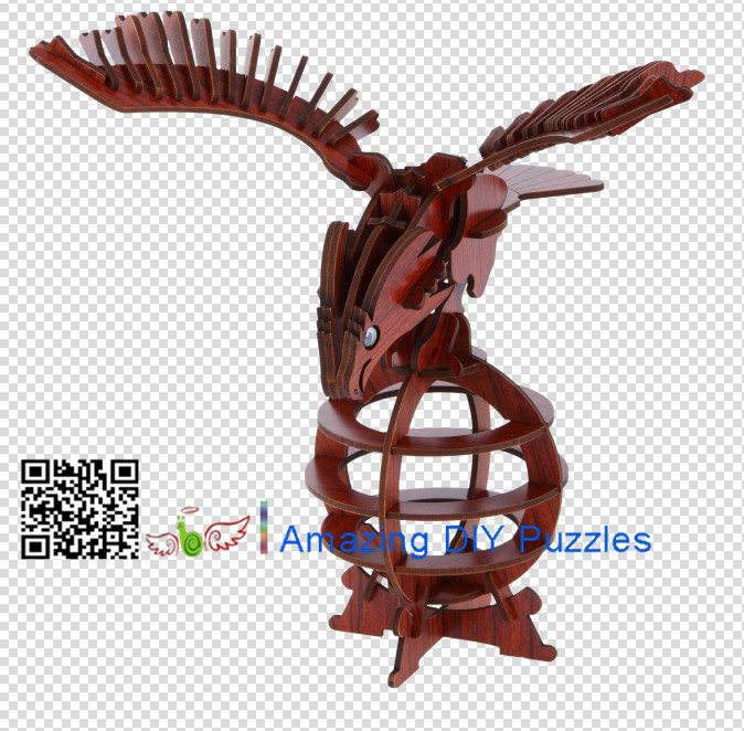 DIY toy-3D puzzle-Rosewood Eagle