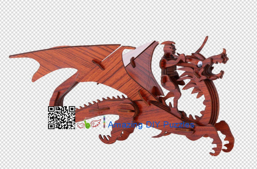 DIY toy-3D puzzle-Rosewood Flying dragon