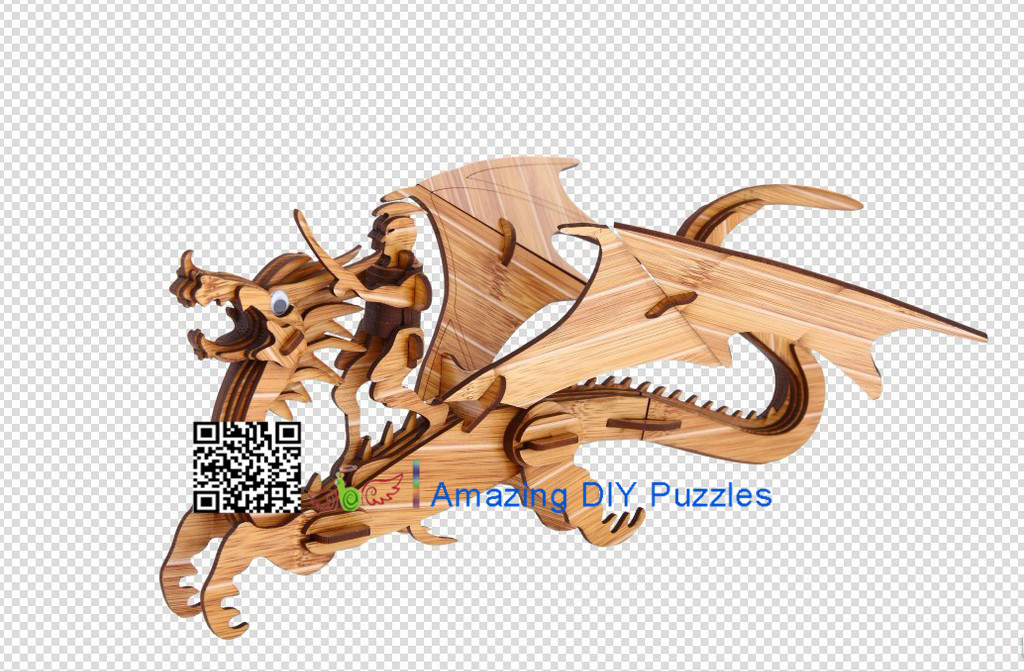 DIY toy-3D puzzle-Bamboo Flying dragon