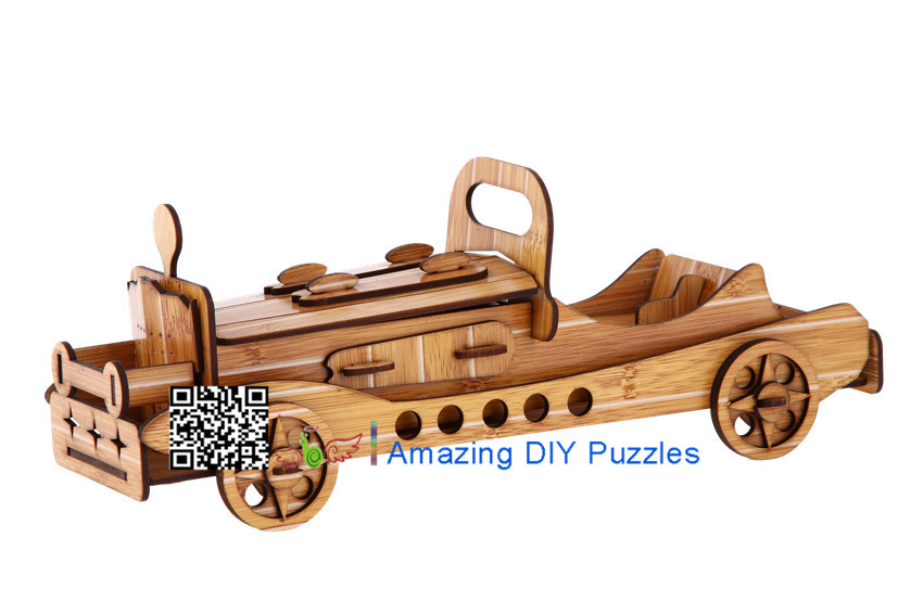 DIY toy-3D puzzle-Bamboo Super car