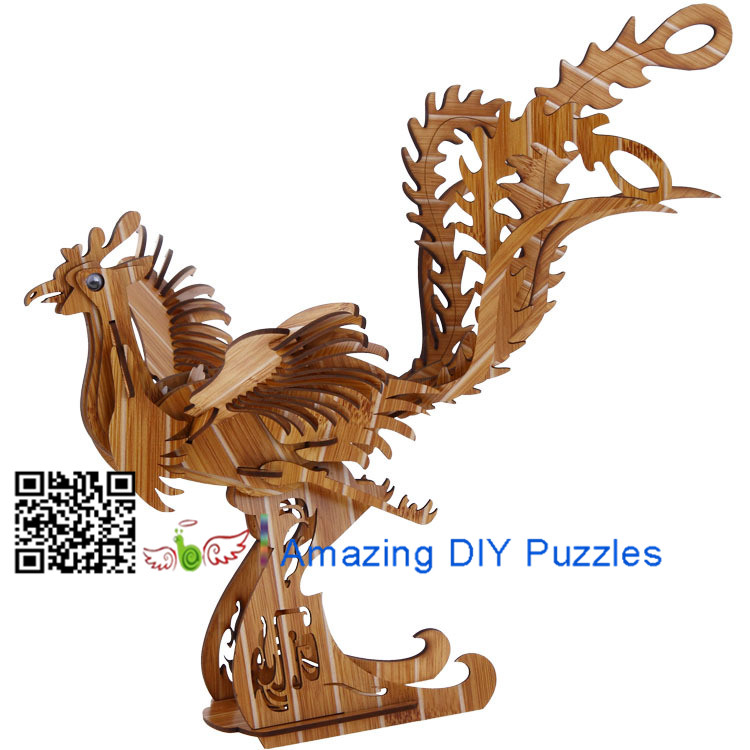 DIY toy-3D puzzle-Bamboo Phoenix