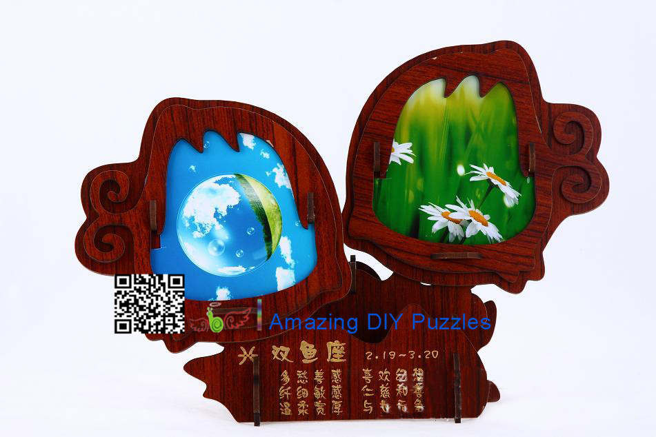 DIY toy-3D puzzle-Rosewood Pisces