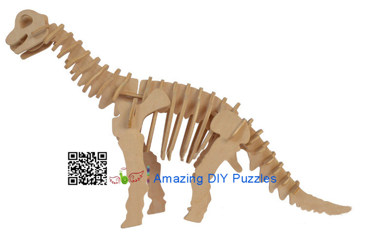 DIY toy-3D puzzle-Wooden Diplodocus