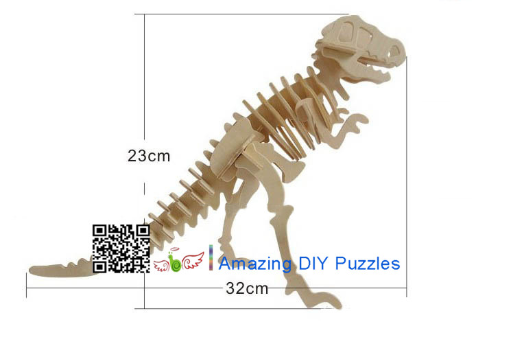 DIY toy-3D puzzle-Wooden Tyrannosaurus