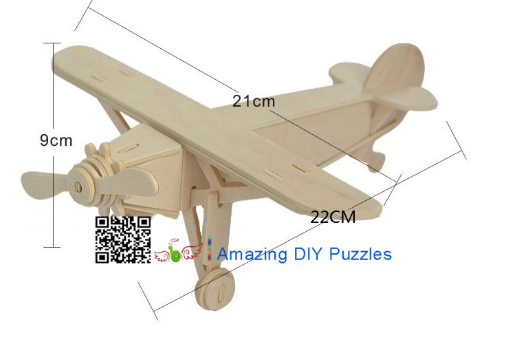 DIY toy-3D puzzle-Wooden Louis plane