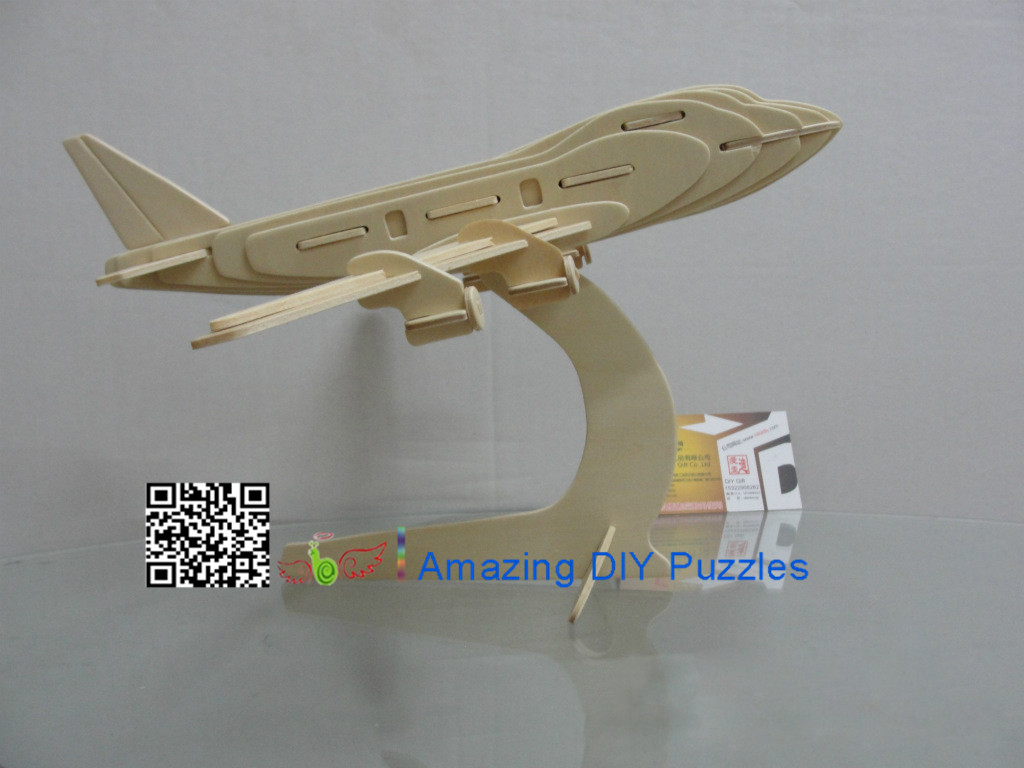 DIY toy-3D puzzle-Wooden The Boeing 747