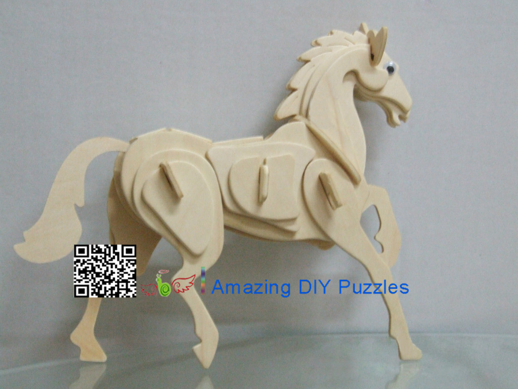 DIY toy-3D puzzle-Wooden Horse