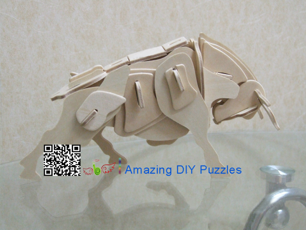 DIY toy-3D puzzle-Wooden OX