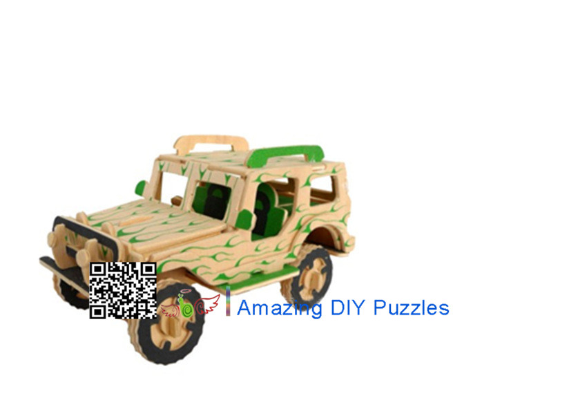 DIY toy-3D puzzle-Wooden Jeep