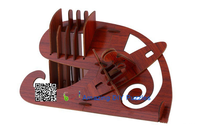 DIY toy-3D puzzle-Rosewood pencil vase