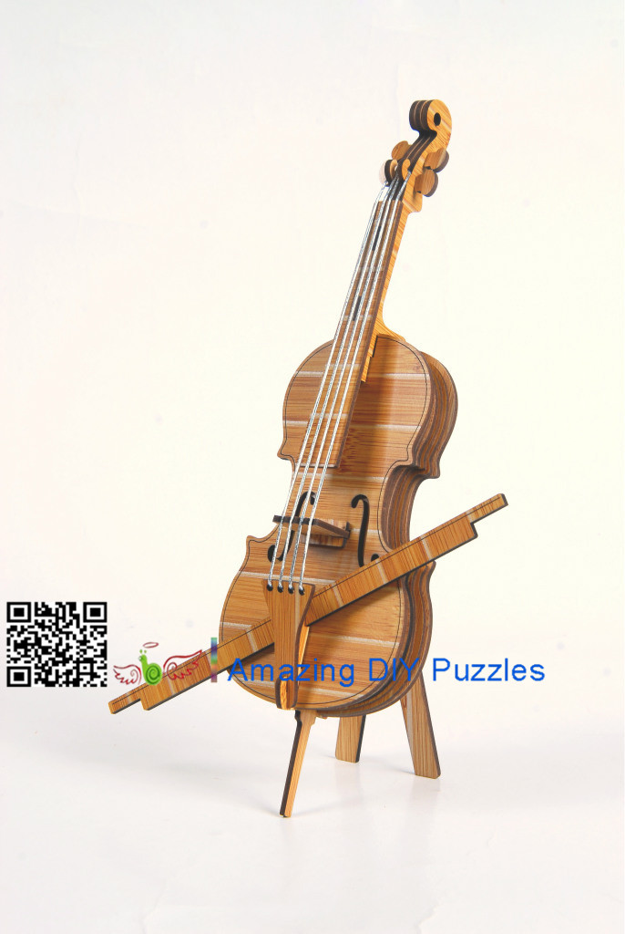 DIY toy-3D puzzle-Bamboo Cello 