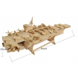 DIY toy-3D puzzle-Wooden Aircraft Carrier