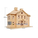 DIY toy-3D puzzle-Wooden Country house