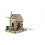 DIY toy-3D puzzle-Wooden Windmill cabin 