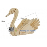 DIY toy-3D puzzle-Wooden Swan