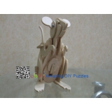 DIY toy-3D puzzle-Wooden mouse