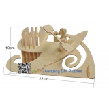 DIY toy-3D puzzle-Wooden pencil vase