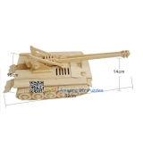 DIY toy-3D puzzle-Wooden Selfpropelled artillery