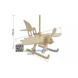 DIY toy-3D puzzle-Wooden Seaplane