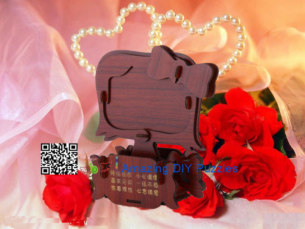 DIY toy-3D puzzle-Rosewood Virgo