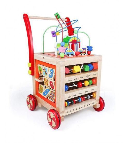 Multifunctional Wooden Walker