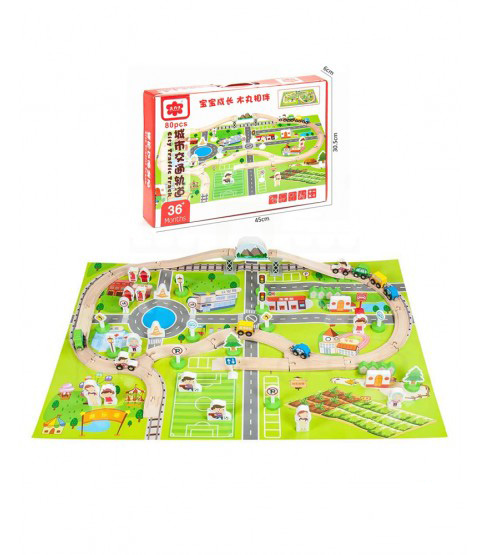 Urban Traffic Track Set (80 Pcs)